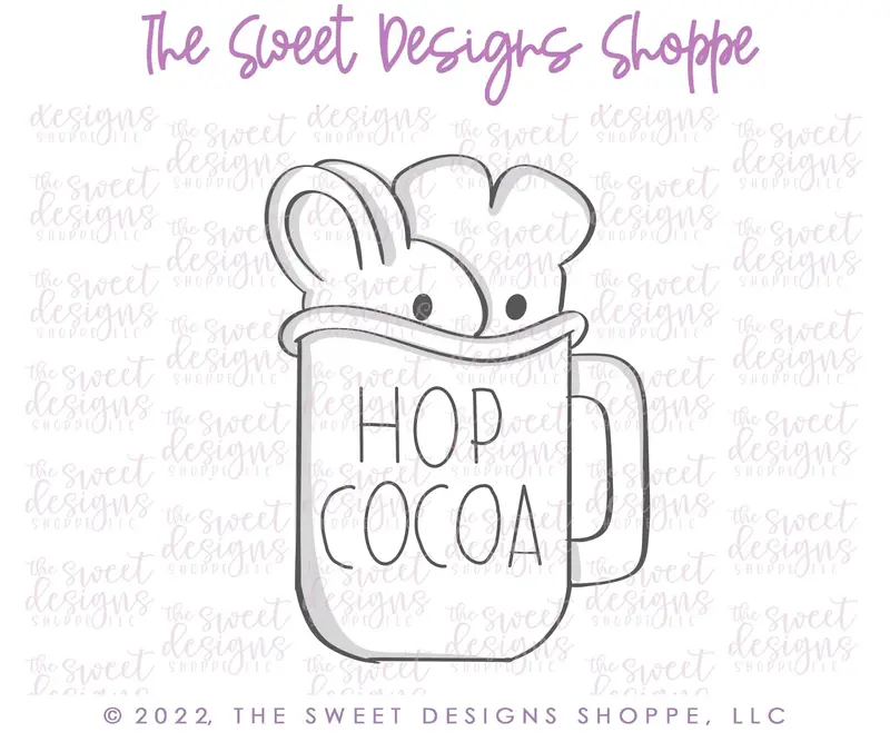 Mug with Chocolate Bunny- Cookie Cutter