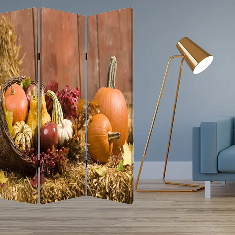 Multi Color Wood Canvas Harvest Screen By Homeroots