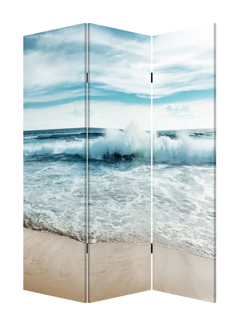 Multicolor Canvas Surf'S Up - 3 Panles Screen By Homeroots