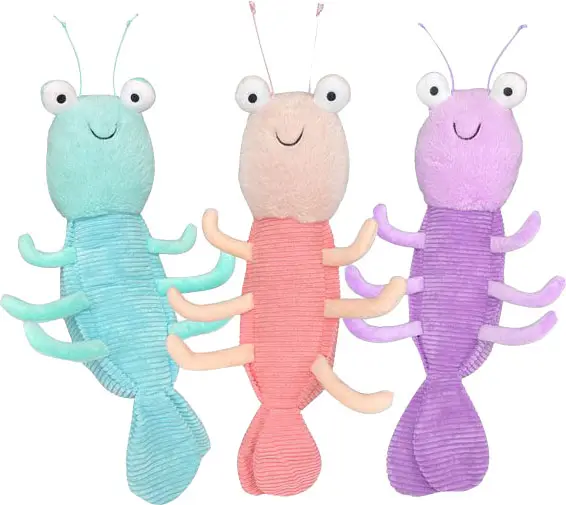 Multipet Gumbo Shrimp Plush Dog Toy - Deal of The Week
