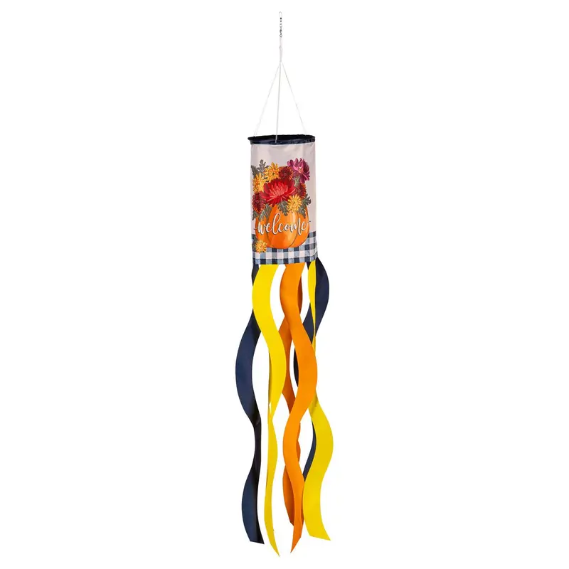 Mums and Pumpkin Sublimated Windsock