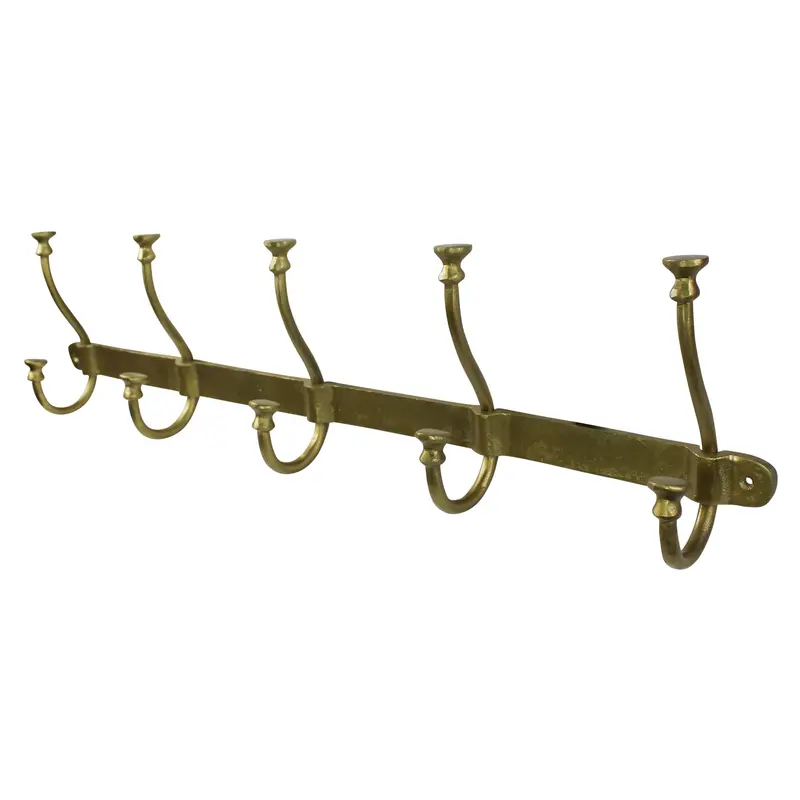 Murphy Hook Rail - 5, Brass By HomArt