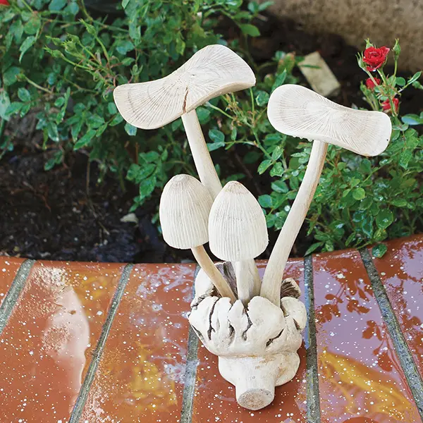 Mushroom Ornaments Set of 4 By Garden Age Supply