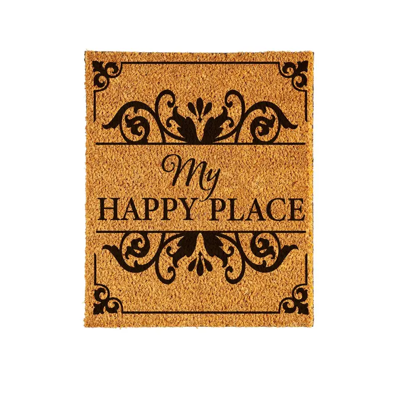 My Happy Place" Cambridge Greeting Interchangable Coir Mat Panel