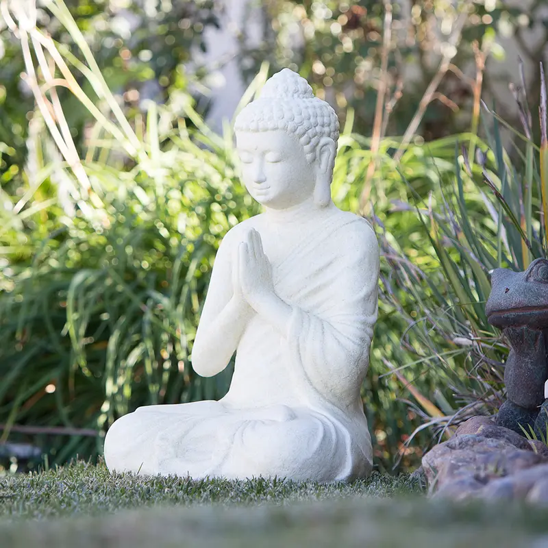 Namaste Sitting Buddha By Garden Age Supply