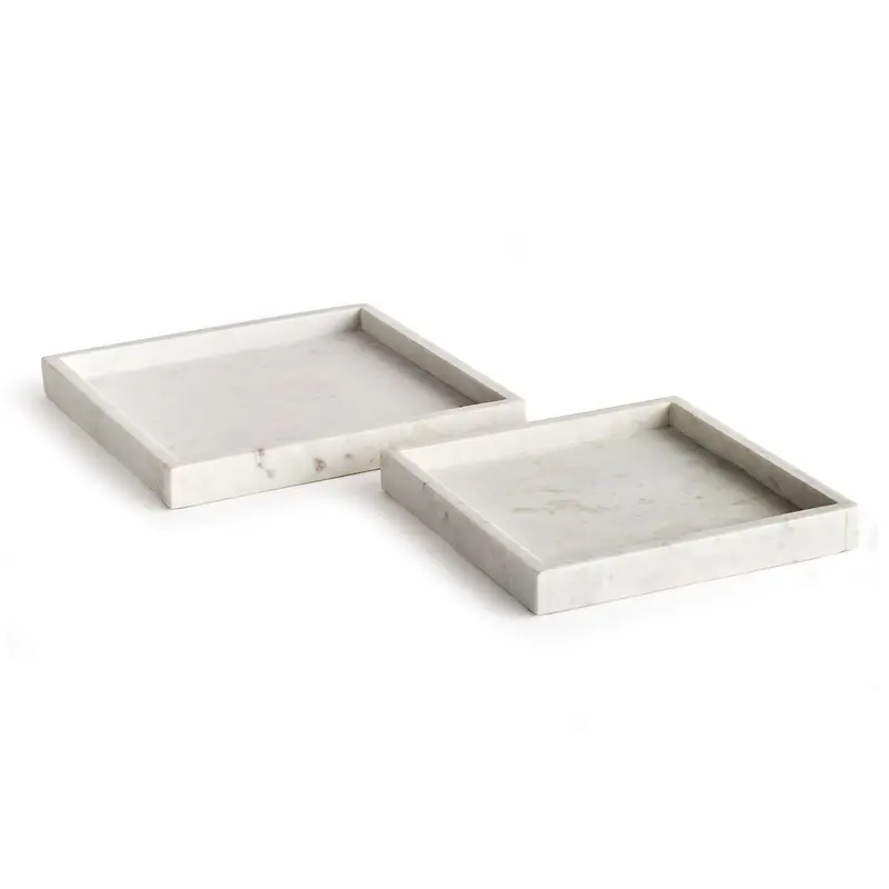 NAPA Home & Garden, AMANI SQUARE MARBLE TRAYS, SET OF 2