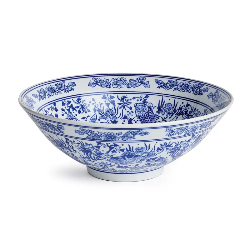 NAPA Home & Garden, BARCLAY BUTERA DYNASTY KOI DECORATIVE BOWL,N3FG11