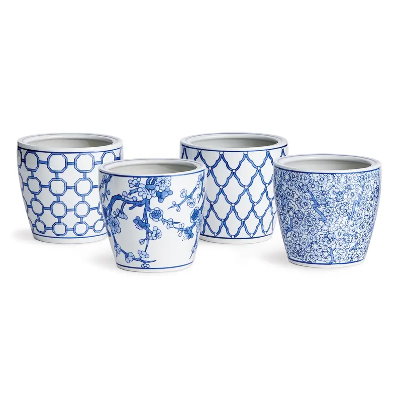 NAPA Home & Garden, BARCLAY BUTERA DYNASTY MIDI POTS, SET OF 4,N3FG13