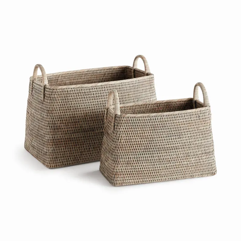NAPA Home & Garden, BURMA RATTAN MAGAZINE BASKET SET