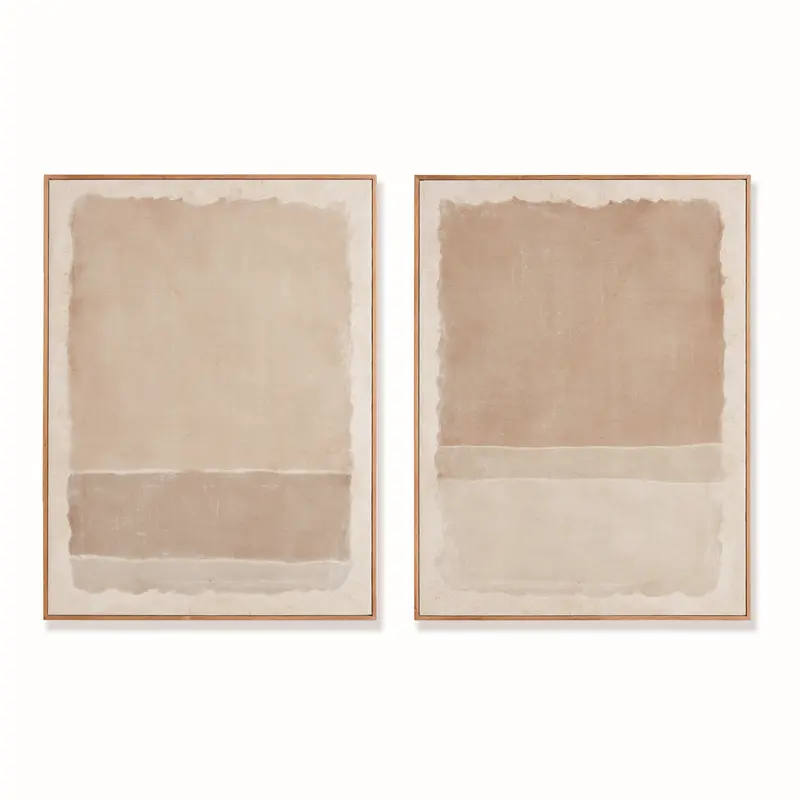 NAPA Home & Garden, COMPOSITION IN TAUPE GICLEES, SET OF 2,N4NH17