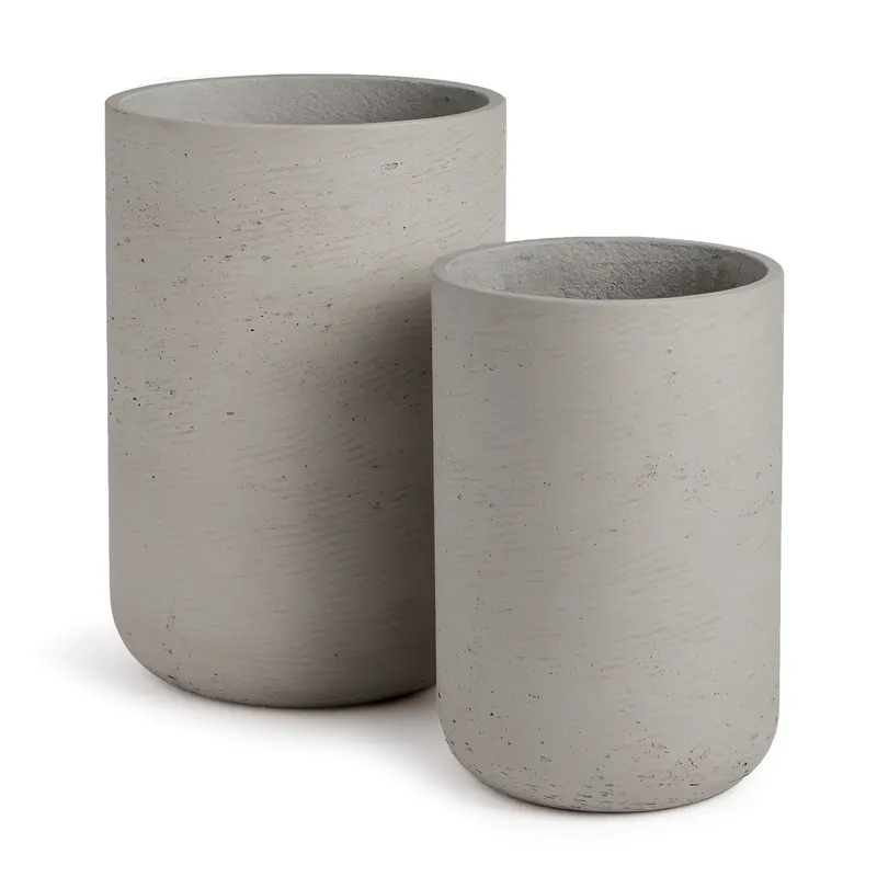 NAPA Home & Garden, CONCRETELITE TERRANEA TALL POTS, SET OF 2,N3AC05GY