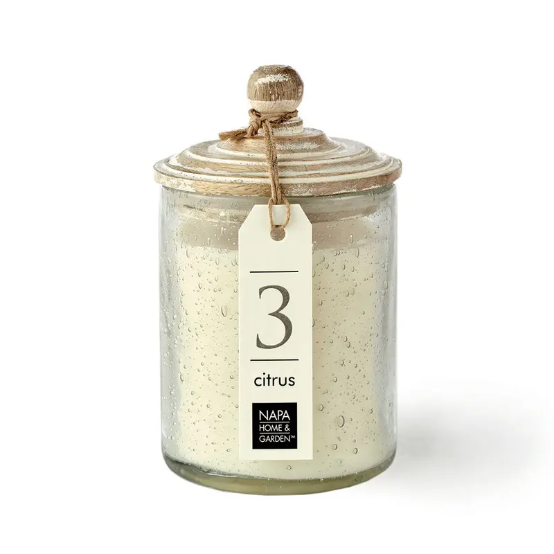 NAPA Home & Garden, GRAY OAK SOY WAX CANDLE, #3 CITRUS,NF202