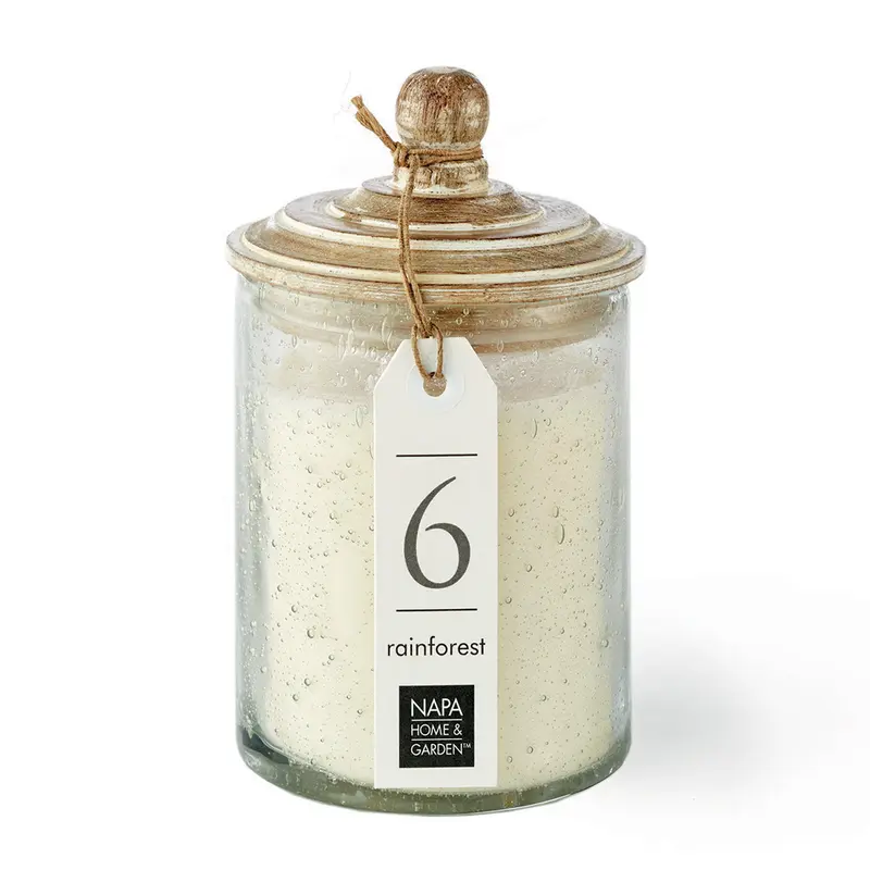 NAPA Home & Garden, GRAY OAK SOY WAX CANDLE, #6 RAINFOREST,NF205