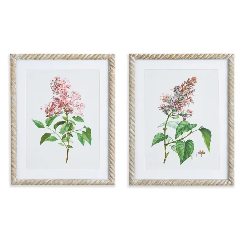 NAPA Home & Garden, LILAC CUTTING PRINTS, SET OF 2,NNH540