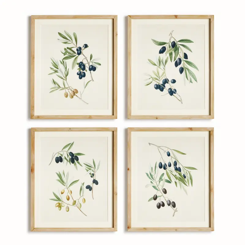 NAPA Home & Garden, OLIVE STEMS STUDY, SET OF 4,N5NH31