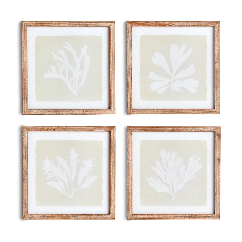 NAPA Home & Garden, SEAWEED PETITE PRINTS, SET OF 4,N2NH12