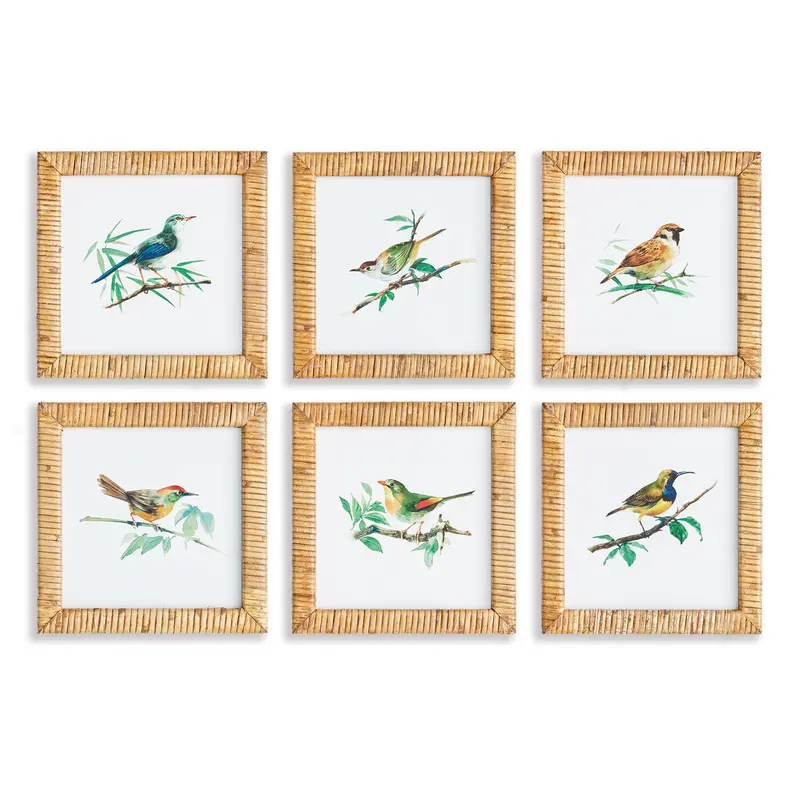 NAPA Home & Garden, SONGBIRD PETITE PRINTS, SET OF 6,N3NH51
