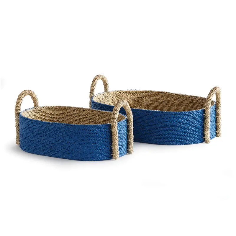 NAPA Home & Garden, TIANA SEAGRASS SHORT OVAL BASKETS, SET OF 2,N4WN04