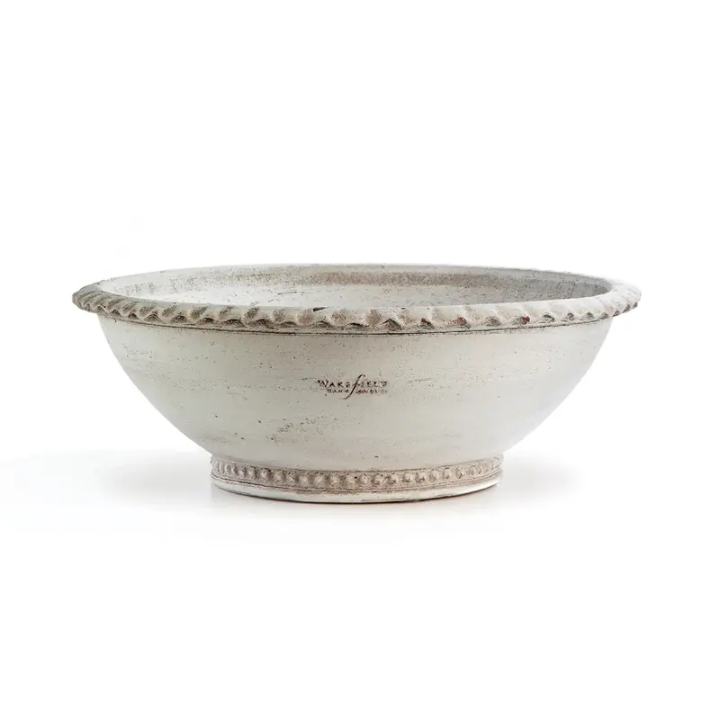 NAPA Home & Garden, WAKEFIELD HANDMADE MANCHETTE LOW BOWL #12,WH134WA