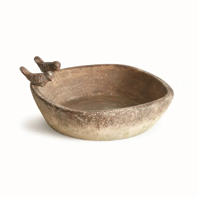 NAPA Home & Garden, WEATHERED GARDEN SQUARE BIRD TRAY,N5DG42