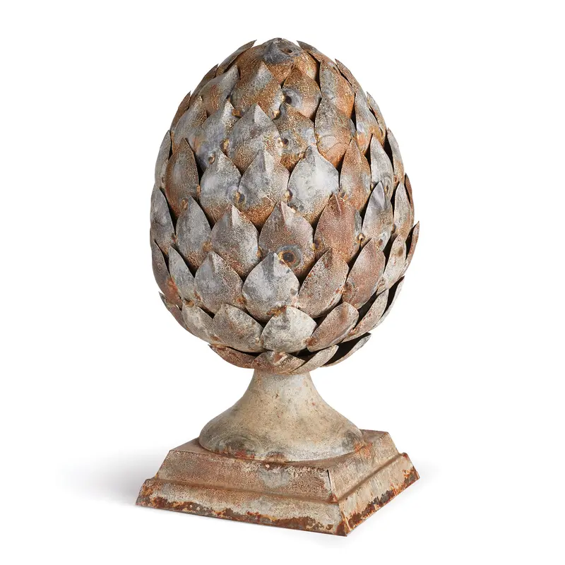 NAPA Home & Garden, WEATHERED METAL ARTICHOKE FINIAL,VY404