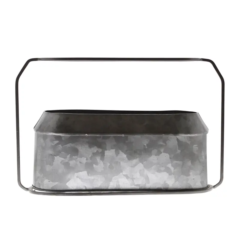 Napa Vase, Metal & Zinc - Oval, Large - Zinc By HomArt