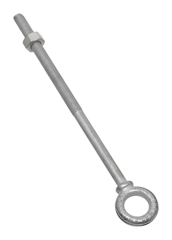 National Hardware 1/2 in. X 10 in. L Hot Dipped Galvanized Steel Eyebolt Nut Included - Deal of The Week