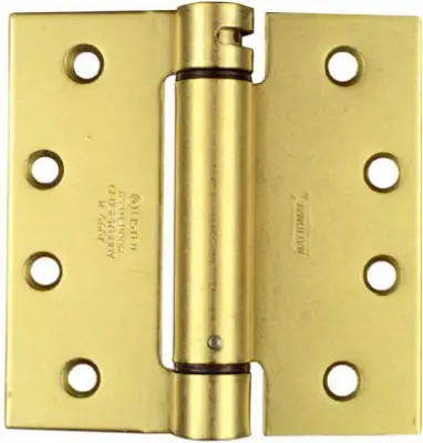 National Hardware 4 in. L Brass Spring Hinge 1 pk - Open Box