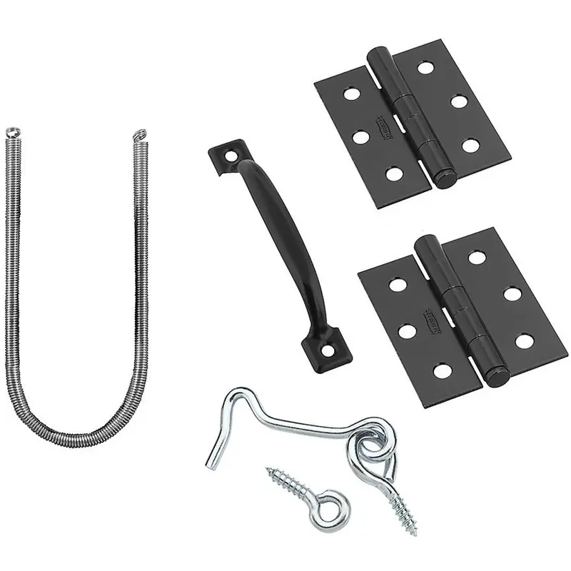 National Hardware V90 Series Galvanized Black Steel Screen/Storm Door Hardware Set 1 pk - Open Box
