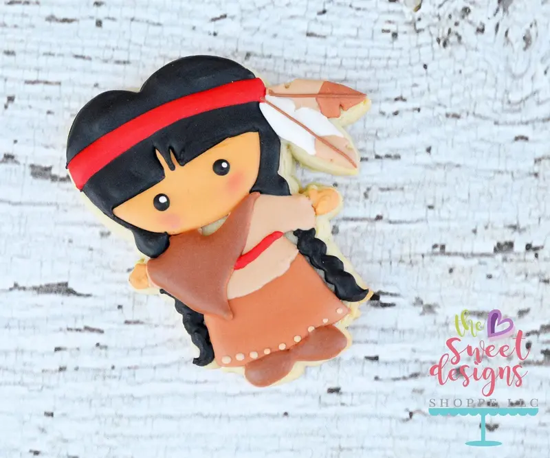 Native American Girl v2- Cookie Cutter