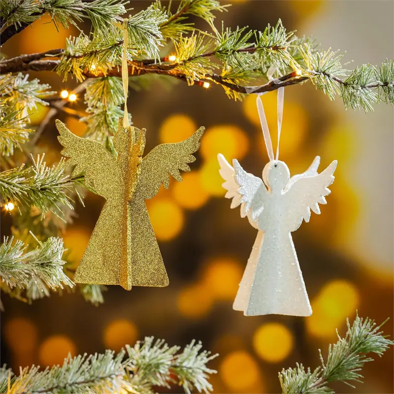 Nativity Ornament Angel Paper, Asst, 4.5"H
