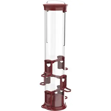 Natures Way Large Plastic Tube Seed Feeder - 2.1qt Capacity