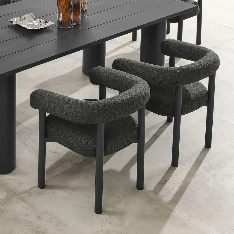 Nautica Outdoor Patio Aluminum Dining Armchairs Set of 2 by Modway