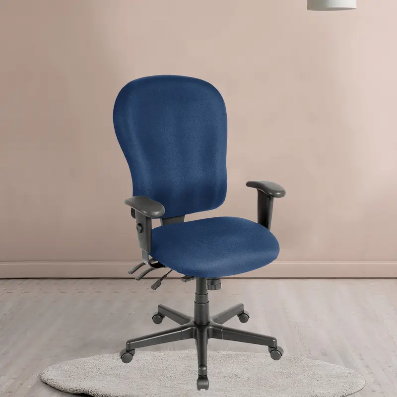 Navy Fabric Chair By Homeroots - 372354