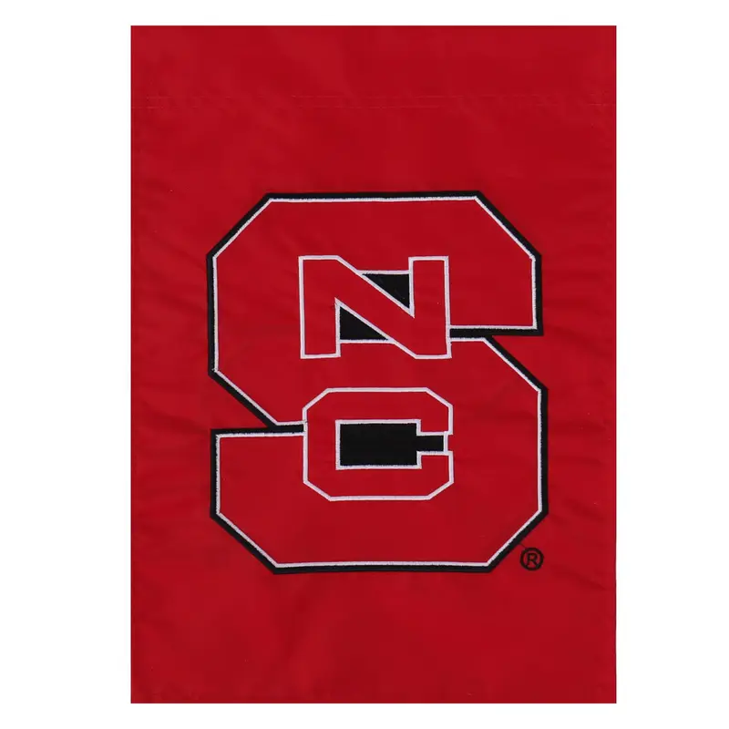 NC State University Appliqué Garden Flag