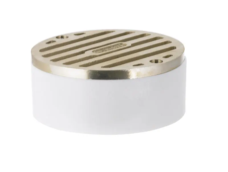 NDS 3 in. Satin Round Brass Drain Grate - Deal of The Week