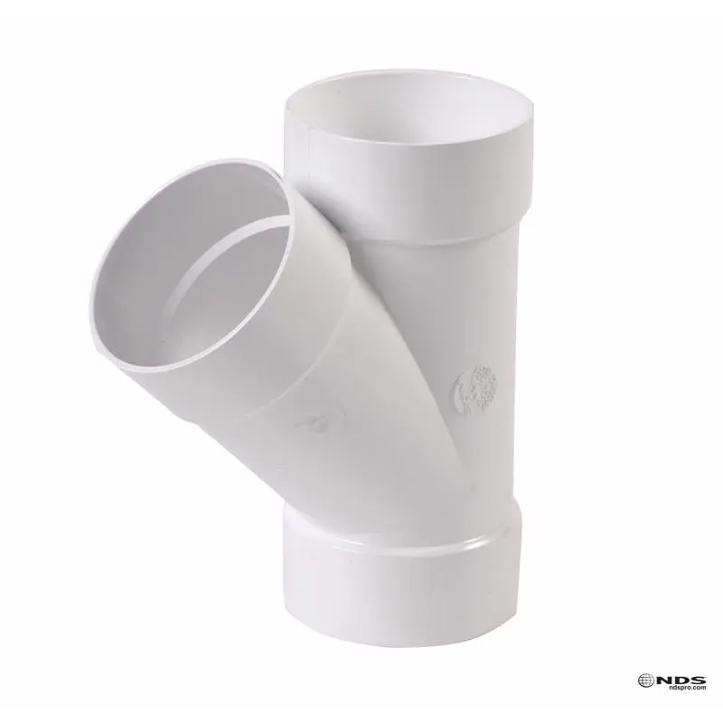 NDS Schedule 35 4 in. Hub each X 4 in. D Hub PVC Wye 1 pk - Deal of The Week