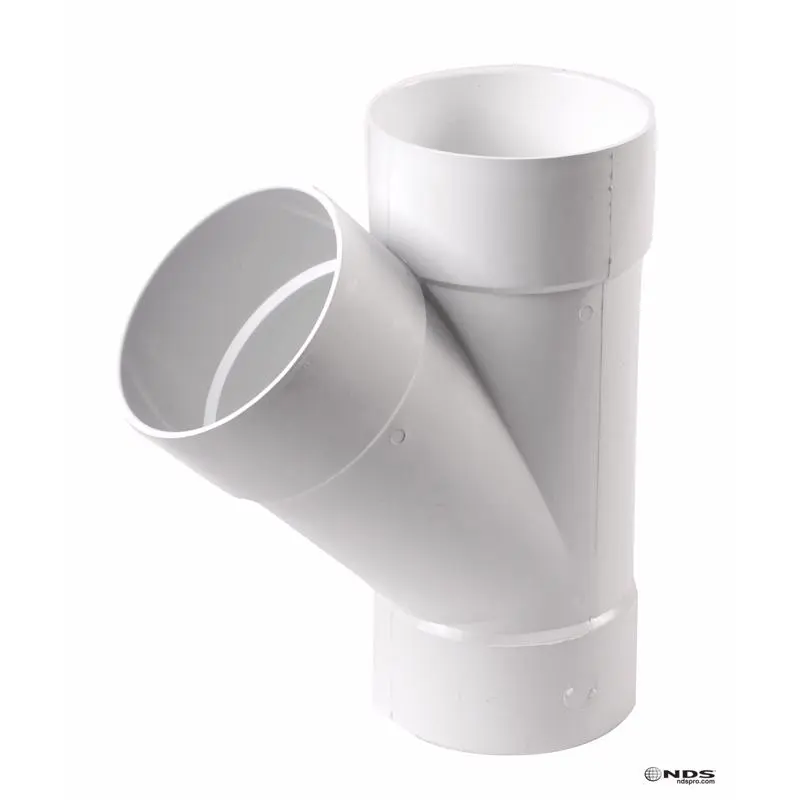 NDS Schedule 35 6 in. Hub each X 6 in. D Hub PVC Wye 1 pk - Deal of The Week