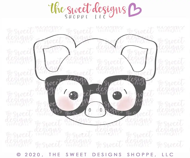 Nerdy Pig - Cookie Cutter