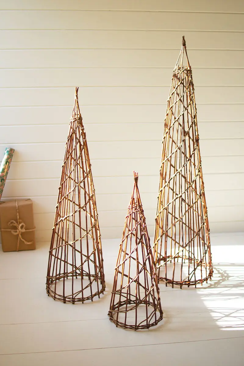 Nesting Twig Christmas Trees (Min 2) Set Of 3 By Kalalou