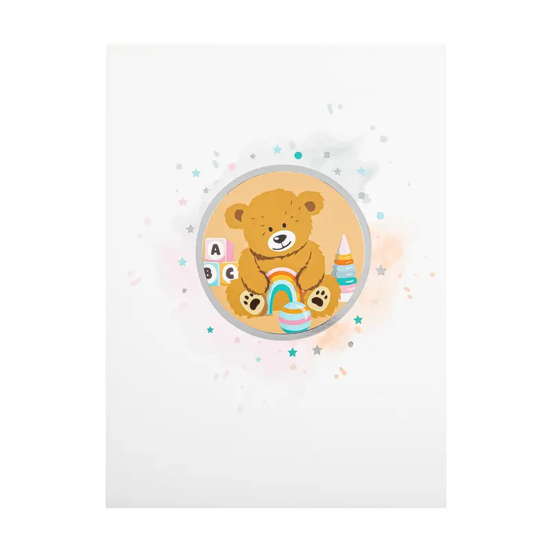 New Baby Bear Paper Pop Up Card