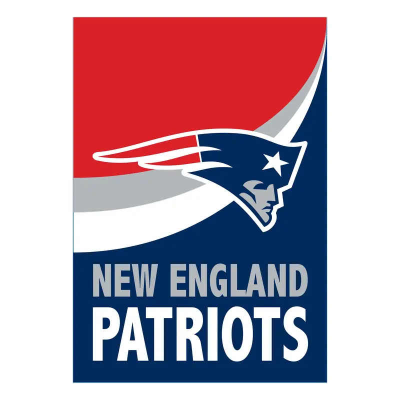 New England Patriots Burlap Flag GDN Size