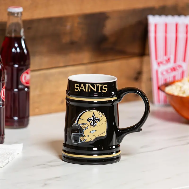 New Orleans Saints Ceramic Stein Cup, 24oz