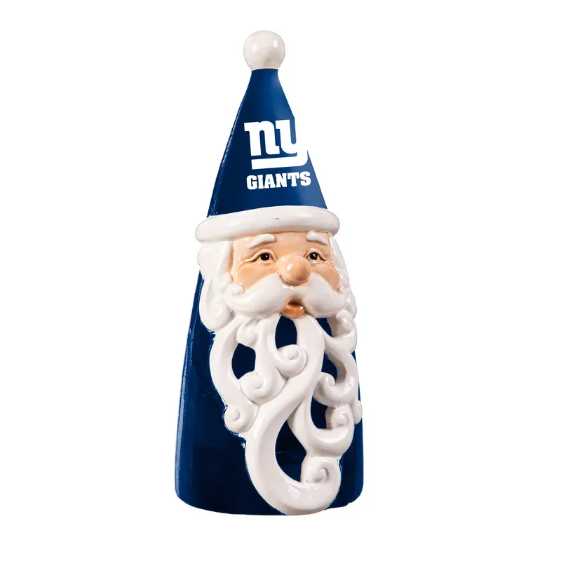 New York Giants Santa LED Statuary, 8"