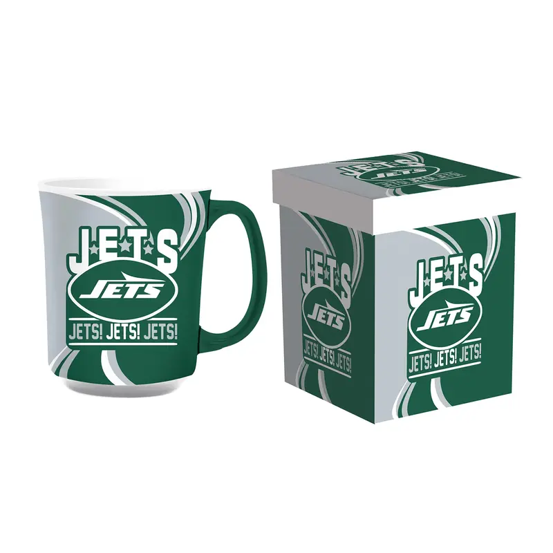 New York Jets, 14oz Ceramic Cup of Awesome with Matching Box