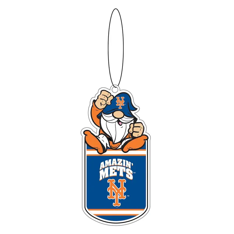 New York Mets Gift Tag Ornament, Gnome Fan