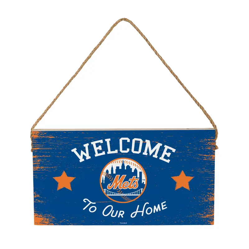 New York Mets Wood Wall Sign, 6x11
