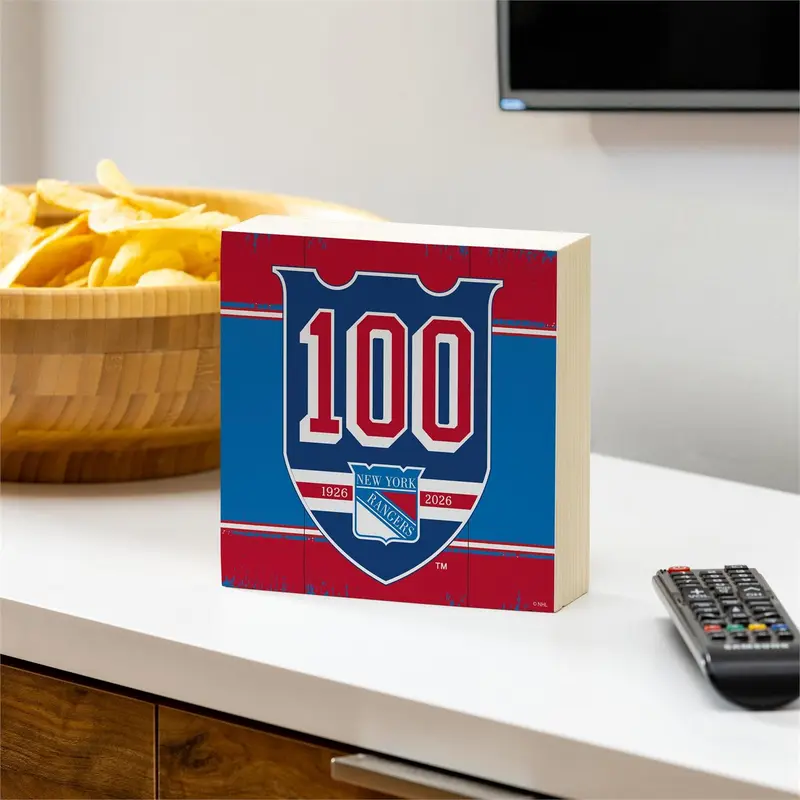 New York Rangers, 100 Anniversary Block, Down Home Fans, 6x6