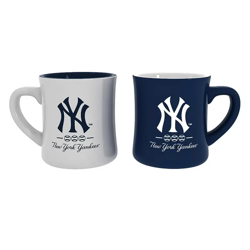 New York Yankees 10oz Ceramic Cup Set, 2pc