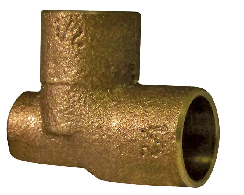 NIBCO 3/4 in. Sweat X 1/8 in. D Sweat Brass Baseboard Tee 1 pk - Deal of The Week